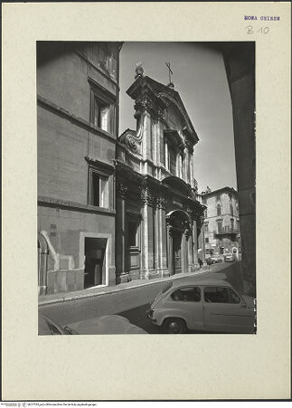 Vorderseite von ICCD [https://www.deutsche-digitale-bibliothek.de/content/lizenzen/rv-fz/] San Girolamo della CaritàFassade - , bh217335_recto. Foto.