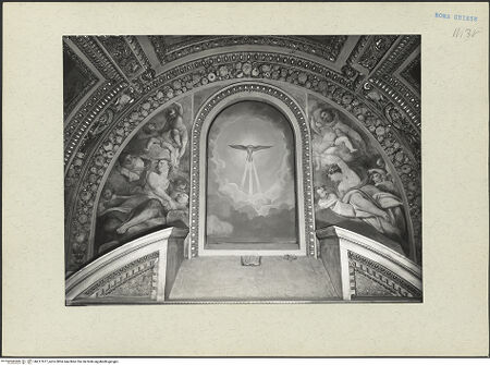 Vorderseite von ICCD [https://www.deutsche-digitale-bibliothek.de/content/lizenzen/rv-ez/] Ausstattung der Cappella Frangipane: Zyklus zum Leben des heiligen Paulus, Propheten und weitere SzenenEngel und die Taube des Heiligen Geistes - , bh217677_recto. Foto.