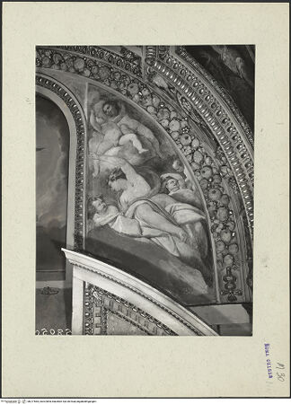 Vorderseite von ICCD [https://www.deutsche-digitale-bibliothek.de/content/lizenzen/rv-ez/] Ausstattung der Cappella Frangipane: Zyklus zum Leben des heiligen Paulus, Propheten und weitere SzenenEngel und die Taube des Heiligen Geistes - Detail: rechte Seite, bh217683_recto. Foto.