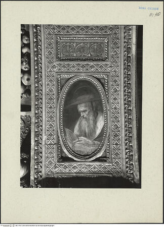 Vorderseite von ICCD [https://www.deutsche-digitale-bibliothek.de/content/lizenzen/rv-ez/] Ausstattung der Cappella Frangipane: Zyklus zum Leben des heiligen Paulus, Propheten und weitere SzenenDie heiligen Petrus, Paulus, Johannes und die lateinischen Kirchenväter - Heiliger Hieronymus, bh217697_recto. Foto.