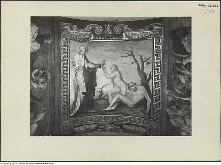 Vorderseite von ICCD [https://www.deutsche-digitale-bibliothek.de/content/lizenzen/rv-ez/] Dekoration der DeckeErschaffung Evas - , bh217707_recto. Foto.