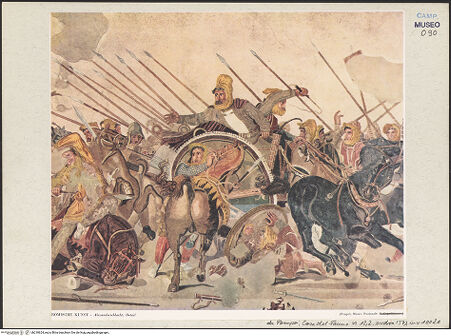 Vorderseite von unbekannt [https://www.deutsche-digitale-bibliothek.de/content/lizenzen/rv-ez/] Alexanderschlacht - Detail: Darius, bh218624_recto. Foto.