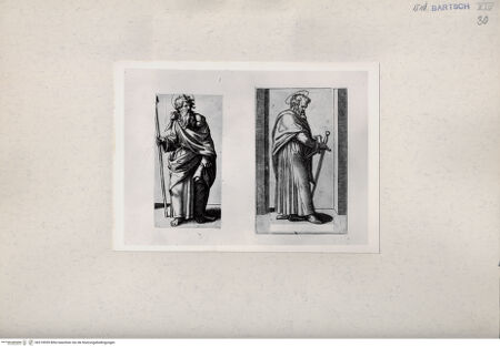 Vorderseite von  [http://creativecommons.org/publicdomain/mark/1.0/] Heiliger Matthias und heiliger Paulus - , bh219059. Foto.