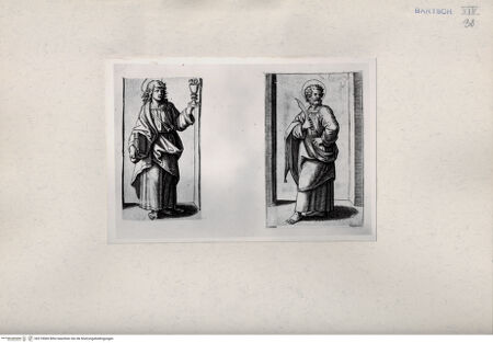 Vorderseite von  [http://creativecommons.org/publicdomain/mark/1.0/] Heiliger Johannes und heiliger Bartholomäus - , bh219060. Foto.