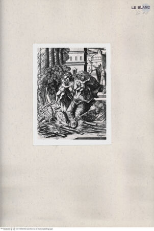 Vorderseite von R.B. Fleming, London [http://creativecommons.org/publicdomain/mark/1.0/] Die Frau Hasdrubals stürtzt sich in die Flammen - , bh219098. Foto.