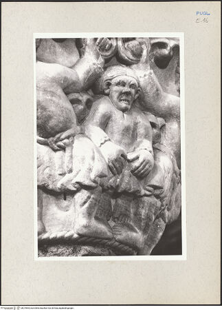 Vorderseite von Claussen, Peter Cornelius [https://www.deutsche-digitale-bibliothek.de/content/lizenzen/rv-fz/] Kapitelle der NordarkadeKapitell 4 - Detail, bh219564_recto. Foto: Claussen, Peter Cornelius.