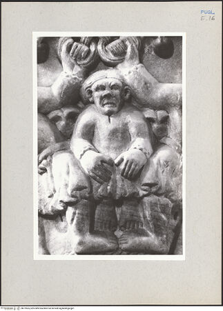 Vorderseite von Claussen, Peter Cornelius [https://www.deutsche-digitale-bibliothek.de/content/lizenzen/rv-fz/] Kapitelle der NordarkadeKapitell 4 - Detail, bh219565_recto. Foto: Claussen, Peter Cornelius.