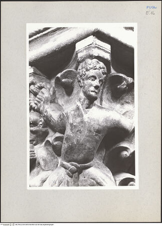 Vorderseite von Claussen, Peter Cornelius [https://www.deutsche-digitale-bibliothek.de/content/lizenzen/rv-fz/] Kapitelle der NordarkadeKapitell 4 - Detail, bh219623_recto. Foto: Claussen, Peter Cornelius.