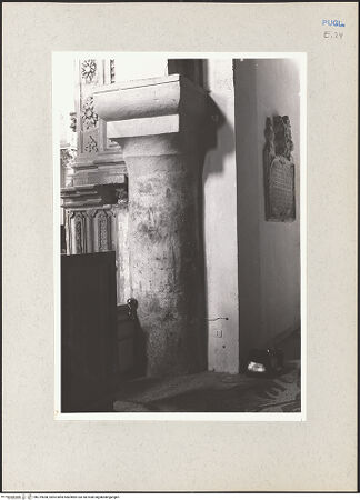 Vorderseite von Claussen, Peter Cornelius [https://www.deutsche-digitale-bibliothek.de/content/lizenzen/rv-fz/] CattedraleQuerhaus, Mittelapsis und Ostkapellen - Nordwestlicher Pfeiler der Vierung, Detail, bh219658_recto. Foto: Claussen, Peter Cornelius.