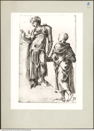 Vorderseite von Perotti [https://www.deutsche-digitale-bibliothek.de/content/lizenzen/rv-ez/] Stehende Frau und Jüngling in Rückenansicht - , bh220592_recto. Foto.