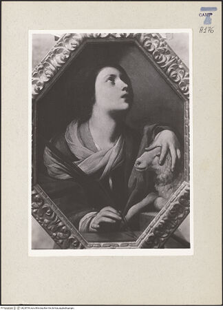 Vorderseite von Sopr. BAS NA [https://www.deutsche-digitale-bibliothek.de/content/lizenzen/rv-ez/] Heilige Agnes - Gesamtansicht, bh220709_recto. Foto.