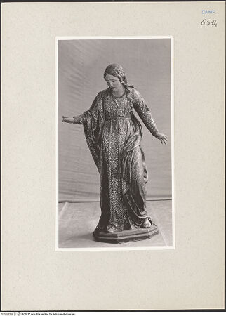 Vorderseite von Sopr. BAS NA [https://www.deutsche-digitale-bibliothek.de/content/lizenzen/rv-ez/] Die Trauer der Angehörigen und Freunde um Christus - Statue der Maria Magdalena, bh220717_recto. Foto.