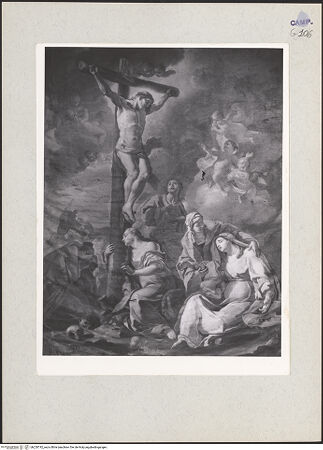 Vorderseite von Sopr. BAS NA? [https://www.deutsche-digitale-bibliothek.de/content/lizenzen/rv-ez/] Kreuzigung Christi - Gesamtansicht, bh220742_recto. Foto.