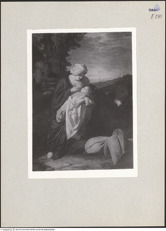 Vorderseite von Sopr. BAS NA [https://www.deutsche-digitale-bibliothek.de/content/lizenzen/rv-ez/] Ruhe auf der Flucht nach Ägypten - Gesamtansicht, bh220743_recto. Foto.