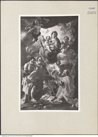 Vorderseite von Sopr. BAS NA [https://www.deutsche-digitale-bibliothek.de/content/lizenzen/rv-ez/] Madonna mit den heiligen Petrus und Paulus - Gesamtansicht, bh220759_recto. Foto.