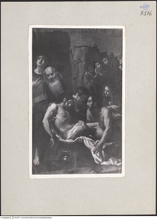 Vorderseite von Sopr. BAS NA [https://www.deutsche-digitale-bibliothek.de/content/lizenzen/rv-ez/] Grablegung Christi - Gesamtansicht, bh220771_recto. Foto.