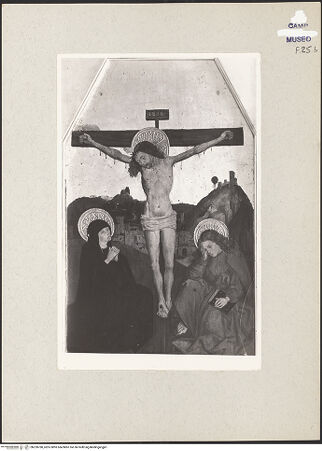 Vorderseite von Sopr. BAS NA [https://www.deutsche-digitale-bibliothek.de/content/lizenzen/rv-ez/] Retabel der Himmelfahrt Marias (Polittico dell'Assunzione)Kreuzigung Christi - Gesamtansicht, bh220780_recto. Foto.