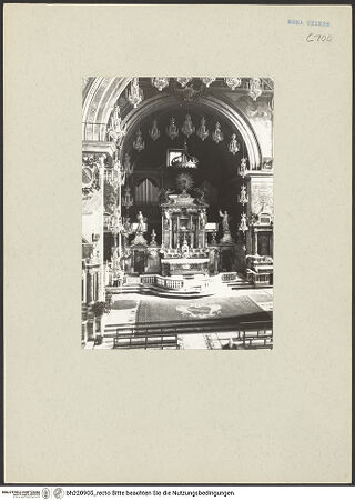 Vorderseite von ICCD [https://www.deutsche-digitale-bibliothek.de/content/lizenzen/rv-ez/] Santa Maria in AracoeliChor - Triumphbogen und Presbyterium, bh220905_recto. Foto.