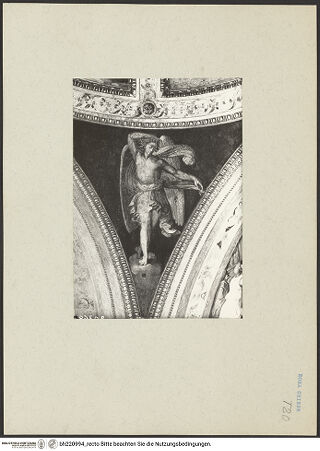 Vorderseite von ICCD [https://www.deutsche-digitale-bibliothek.de/content/lizenzen/rv-ez/] Gewölbeausmalung mit Präfigurationen der Jungfräulichkeit MariasEngel in den Pendentifs - , bh220994_recto. Foto.