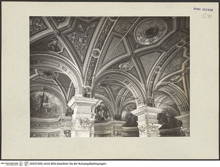 Vorderseite von ICCD [https://www.deutsche-digitale-bibliothek.de/content/lizenzen/rv-ez/] Gewölbeausmalung - Mittel- und linkes Seitenschiff, bh221009_recto. Foto.