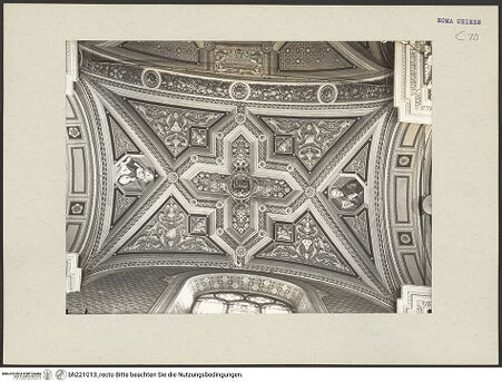 Vorderseite von ICCD [https://www.deutsche-digitale-bibliothek.de/content/lizenzen/rv-ez/] Gewölbeausmalung - Linkes Seitenschiff, 1. Joch, bh221013_recto. Foto.