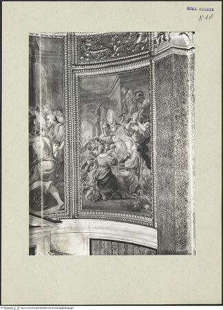 Vorderseite von ICCD [https://www.deutsche-digitale-bibliothek.de/content/lizenzen/rv-ez/] Freskenzyklus zum Leben des heiligen LambertDer heilige Lambert tauft Neubekehrte - , bh221018_recto. Foto.