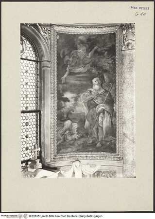 Vorderseite von ICCD [https://www.deutsche-digitale-bibliothek.de/content/lizenzen/rv-ez/] Szenen aus dem Leben der Heiligen AnnaVerkündigung der Geburt Marias an Joachim durch einen Engel - , bh221051_recto. Foto.