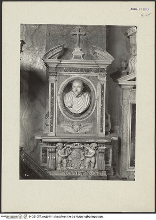 Vorderseite von ICCD [https://www.deutsche-digitale-bibliothek.de/content/lizenzen/rv-fz/] Grabmal des Franz Oranus - , bh221057_recto. Foto.