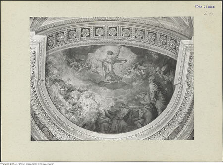 Vorderseite von ICCD [https://www.deutsche-digitale-bibliothek.de/content/lizenzen/rv-ez/] KapellenausmalungApotheose der heiligen Barbara - , bh221075_recto. Foto.