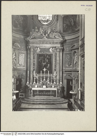 Vorderseite von ICCD [https://www.deutsche-digitale-bibliothek.de/content/lizenzen/rv-ez/] Santa Maria dell'AnimaTribuna - Apsis mit Hochaltar, bh221080_recto. Foto.