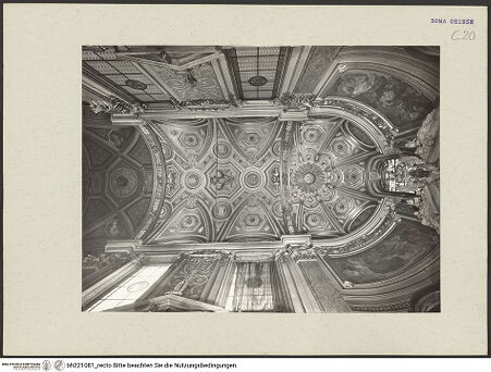 Vorderseite von ICCD [https://www.deutsche-digitale-bibliothek.de/content/lizenzen/rv-ez/] Santa Maria dell'AnimaTribuna - Presbyterium und Apsis, Gewölbe, bh221081_recto. Foto.