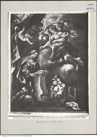 Vorderseite von Alinari [https://www.deutsche-digitale-bibliothek.de/content/lizenzen/rv-ez/] Verkündigung - Gesamtansicht, bh221153_recto. Foto.