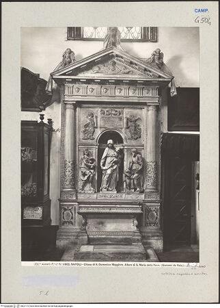 Vorderseite von Alinari [https://www.deutsche-digitale-bibliothek.de/content/lizenzen/rv-ez/] Maria-Schnee-Altar - Gesamtansicht, bh221172_recto. Foto.