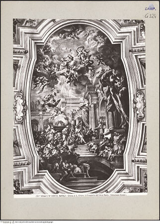 Vorderseite von Alinari [https://www.deutsche-digitale-bibliothek.de/content/lizenzen/rv-ez/] David bringt die Bundeslade nach Jerusalem (zerstört 1943) - Gesamtansicht, bh221358_recto. Foto.