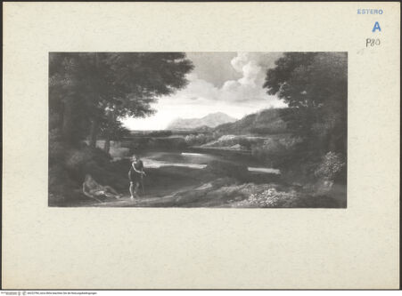 Vorderseite von ICCD [https://www.deutsche-digitale-bibliothek.de/content/lizenzen/rv-ez/] Reliefs mit antikisierenden Figuren - Sitzende Männerfigur mit Hund, bh222784_recto. Foto.