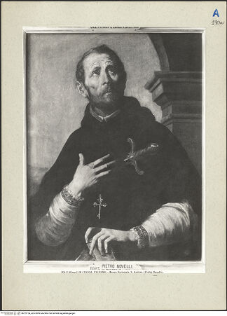 Vorderseite von Alinari [https://www.deutsche-digitale-bibliothek.de/content/lizenzen/rv-ez/] Ein heiliger Märtyrer - , bh223124_recto. Foto.