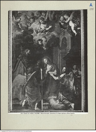 Vorderseite von Alinari [https://www.deutsche-digitale-bibliothek.de/content/lizenzen/rv-ez/] Die letzte Kommunion der heiligen Maria Magdalena - , bh223125_recto. Foto.