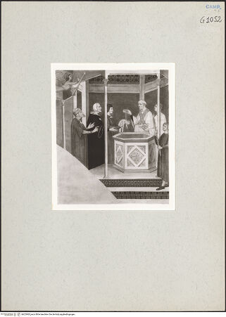 Vorderseite von Kupferstichkabinett Düsseldorf [https://www.deutsche-digitale-bibliothek.de/content/lizenzen/rv-ez/] Die sieben Sakramente und der Triumph der KircheSakrament der Taufe - Gesamtansicht, bh223965_recto. Foto.