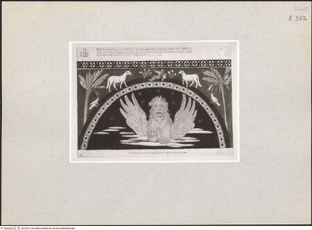 Vorderseite von Kupferstichkabinett Düsseldorf [https://www.deutsche-digitale-bibliothek.de/content/lizenzen/rv-ez/] Szenen aus dem Leben Christi, Apostel und EvangelistensymboleSymbol des Markus - Gesamtansicht, bh223973_recto. Foto.