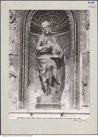 Vorderseite von Alinari [https://www.deutsche-digitale-bibliothek.de/content/lizenzen/rv-ez/] Altar des heiligen Johannes des Täufers - Johannes der Täufer, bh224741_recto. Foto.