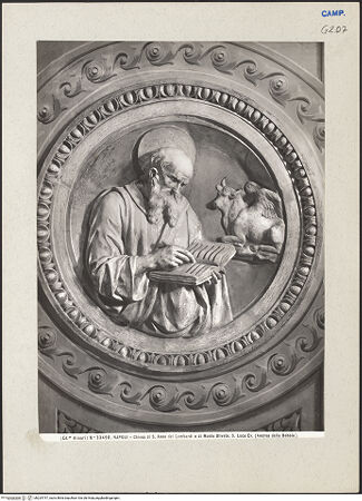 Vorderseite von Alinari [https://www.deutsche-digitale-bibliothek.de/content/lizenzen/rv-ez/] Die vier Evangelisten - Lukas, bh224747_recto. Foto.