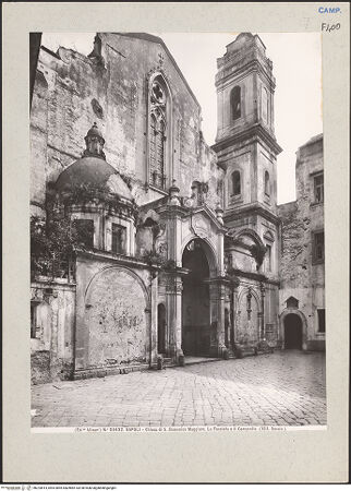 Vorderseite von Alinari [https://www.deutsche-digitale-bibliothek.de/content/lizenzen/rv-ez/] San Domenico MaggioreNordwestliche Fassade - Fassade und Campanile, bh224814_recto. Foto.