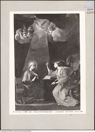 Vorderseite von Alinari [https://www.deutsche-digitale-bibliothek.de/content/lizenzen/rv-ez/] Verkündigung - Gesamtansicht, bh224818_recto. Foto.