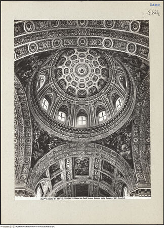 Vorderseite von Alinari [https://www.deutsche-digitale-bibliothek.de/content/lizenzen/rv-ez/] Chiesa del Gesù Nuovo - Kuppel, bh224880_recto. Foto.