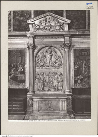 Vorderseite von Alinari [https://www.deutsche-digitale-bibliothek.de/content/lizenzen/rv-ez/] Altare dell'Assunzione (Mariä Himmelfahrt) - Gesamtansicht, bh224896_recto. Foto.