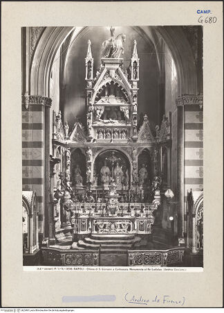 Vorderseite von Alinari [https://www.deutsche-digitale-bibliothek.de/content/lizenzen/rv-ez/] Grabmal des Königs Ladislaus (gest. 1414) - Gesamtansicht, bh224901_recto. Foto.