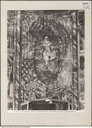 Vorderseite von Alinari [https://www.deutsche-digitale-bibliothek.de/content/lizenzen/rv-ez/] Szenen aus dem Leben MariäMarienkrönung - Gesamtansicht, bh224909_recto. Foto.