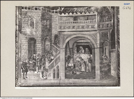 Vorderseite von Alinari [https://www.deutsche-digitale-bibliothek.de/content/lizenzen/rv-ez/] Szenen aus dem Leben MariäDie Geburt Marias - Gesamtansicht, bh224912_recto. Foto.