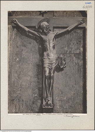 Vorderseite von Alinari [https://www.deutsche-digitale-bibliothek.de/content/lizenzen/rv-ez/] Kruzifix - Gesamtansicht, bh224924_recto. Foto.