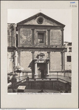 Vorderseite von Alinari [https://www.deutsche-digitale-bibliothek.de/content/lizenzen/rv-ez/] Santa Maria la Nova - Hauptfassade, bh224928_recto. Foto.